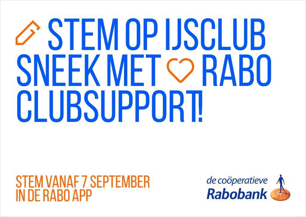Stem op IJsclub Sneek met Rabo ClubSupport — stem vanaf 7 september in de Rabo App
