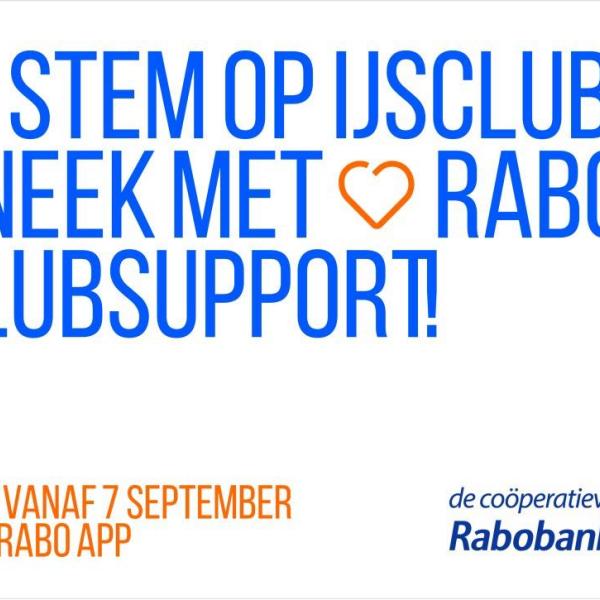 Stem op IJsclub Sneek met Rabo ClubSupport — stem vanaf 7 september in de Rabo App